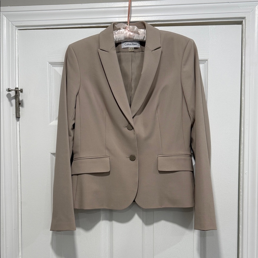Calvin Klein Women's Beige Blazer